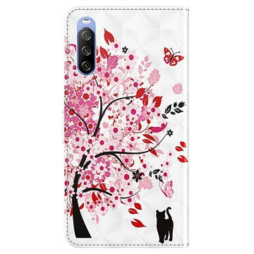 Wonder Series Sony Xperia 10 III, Xperia 10 III Lite Pung - Blomstrede Træ