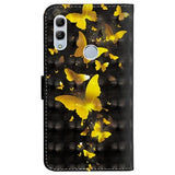 Wonder Series Huawei Honor 10 Lite, P Smart (2019) Pung - Guld Sommerfugl