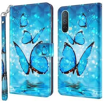 Wonder Series OnePlus Nord CE 5G Pung - Blå Sommerfugl