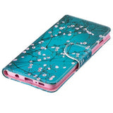 Wonder Series Samsung Galaxy S10+ Pung - Hvid Blomster