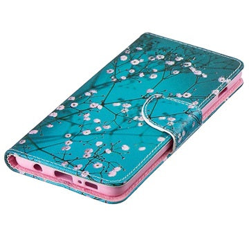 Wonder Series Samsung Galaxy S10+ Pung - Hvid Blomster