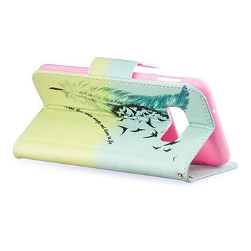 Wonder Series Samsung Galaxy S10e Cover med Kortholder - Fugle