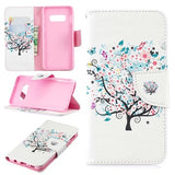 Wonder Series Samsung Galaxy S10e Cover med Kortholder - Blomstrede Træ