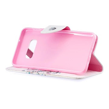 Wonder Series Samsung Galaxy S10e Cover med Kortholder - Blomstrede Træ