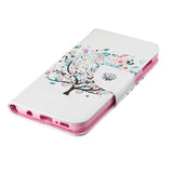 Wonder Series Samsung Galaxy S10e Cover med Kortholder - Blomstrede Træ