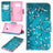 Wonder Series Samsung Galaxy S10e Cover med Kortholder - Hvid Blomster