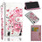 Wonder Series Samsung Galaxy S20 FE Pung med Stativ - Blomstrede Træ