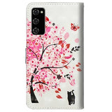 Wonder Series Samsung Galaxy S20 FE Pung med Stativ - Blomstrede Træ
