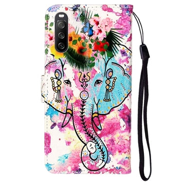Wonder Series Sony Xperia 10 V Pung Cover - Elefant