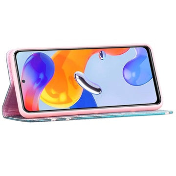 Wonder Series Xiaomi Redmi 10C Pung Cover - Hvid Blomster