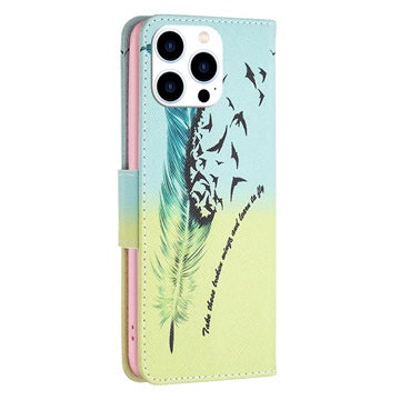 Wonder Series iPhone 14 Pro Pung - Fjer