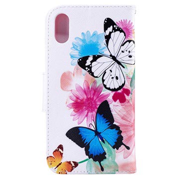 iPhone XR Pung Cover - Wonder Series - Sommerfugle