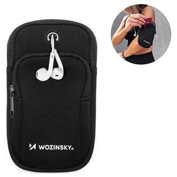 Wozinsky Universal Dual Pocket Sportsarmbånd til Smartphones - Sort
