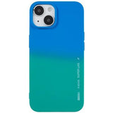 X-Level Rainbow iPhone 14 Plus TPU Cover - Grøn / Blå