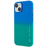 X-Level Rainbow iPhone 14 Plus TPU Cover - Grøn / Blå