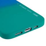 X-Level Rainbow iPhone 14 Plus TPU Cover - Grøn / Blå