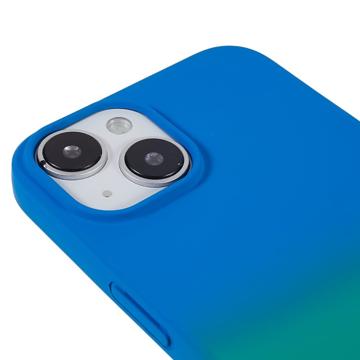 X-Level Rainbow iPhone 14 Plus TPU Cover - Grøn / Blå