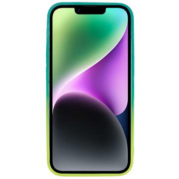 X-Level Rainbow iPhone 14 Plus TPU Cover - Gul / Grøn