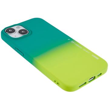 X-Level Rainbow iPhone 14 Plus TPU Cover - Gul / Grøn