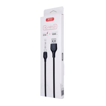 XO NB103 USB-A til USB-C opladningskabel - 2.1A, 1m - sort