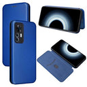 Xiaomi 12T/12T Pro Flip Cover - Karbonfiber - Blå