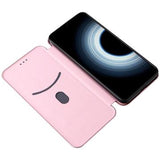 Xiaomi 12T/12T Pro Flip Cover - Karbonfiber - Rødguld