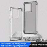 Xiaomi 13T/13T Pro Imak Faldsikkert TPU Cover - Gennemsigtig
