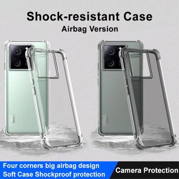 Xiaomi 13T/13T Pro Imak Faldsikkert TPU Cover - Gennemsigtig