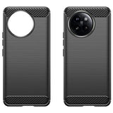 Xiaomi Civi 4 Pro/14 Civi Børstet TPU Cover - Karbonfiber - Sort