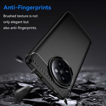Xiaomi Civi 4 Pro/14 Civi Børstet TPU Cover - Karbonfiber - Sort