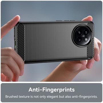 Xiaomi Civi 4 Pro/14 Civi Børstet TPU Cover - Karbonfiber - Sort