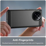Xiaomi Civi 4 Pro/14 Civi Børstet TPU Cover - Karbonfiber - Sort