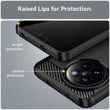 Xiaomi Civi 4 Pro/14 Civi Børstet TPU Cover - Karbonfiber - Sort