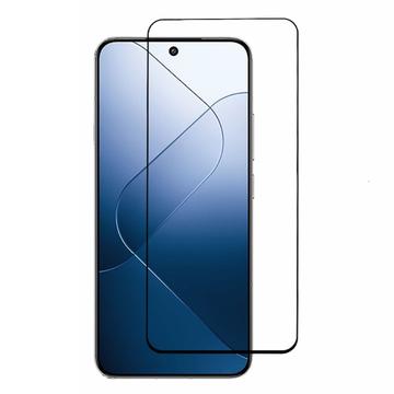 Xiaomi 14 Skærmbeskyttelse Hærdet Glas - Full Fit - Sort Kant
