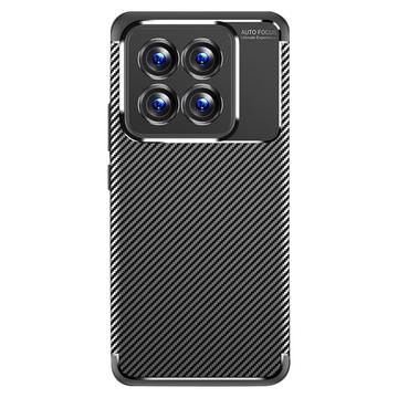 Xiaomi 14 Pro Beetle Karbonfiber TPU Cover - Sort