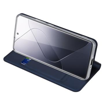 Xiaomi 14 Pro Dux Ducis Skin Pro Flip Cover - Blå