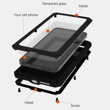 Xiaomi 14 Pro Love Mei Powerful Hybrid Cover - Sølv