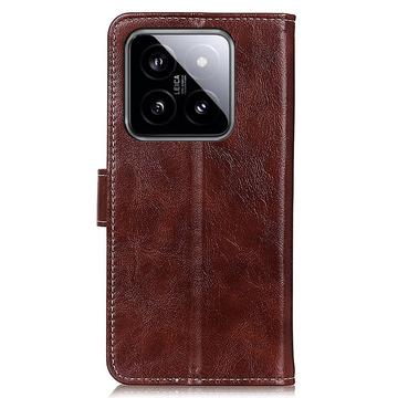 Xiaomi 14 Pro Pung med Magnetisk Lukning - Brun