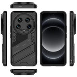 Xiaomi 14 Ultra Armor Hybrid Cover med Stand - Sort