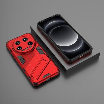Xiaomi 14 Ultra Armor Hybrid Cover med Stand - Rød