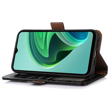 Xiaomi 14 Ultra Crocodile Series Læderpung med RFID - Sort