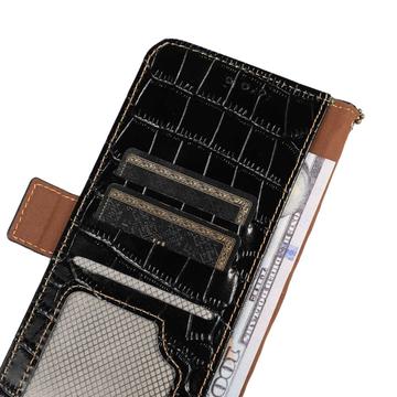 Xiaomi 14 Ultra Crocodile Series Læderpung med RFID - Sort