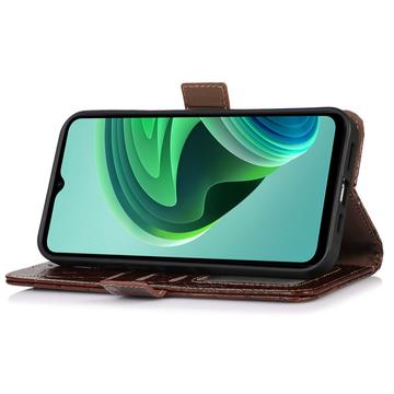 Xiaomi 14 Ultra Crocodile Series Læderpung med RFID - Brun