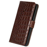 Xiaomi 14 Ultra Crocodile Series Læderpung med RFID - Brun
