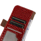 Xiaomi 14 Ultra Crocodile Series Læderpung med RFID - Rød