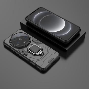 Xiaomi 14 Ultra Hybrid Cover med Ring Holder - Sort