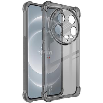 Xiaomi 14 Ultra Imak Faldsikkert TPU Cover - Gennemsigtig Sort