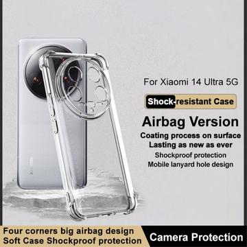 Xiaomi 14 Ultra Imak Faldsikkert TPU Cover - Gennemsigtig