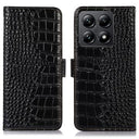 Xiaomi 14T Crocodile Series Læderpung med RFID - Sort