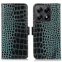 Xiaomi 14T Crocodile Series Læderpung med RFID - Grøn